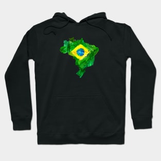 Brazil Map Hoodie